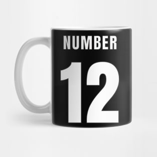 NUMBER 12 FRONT-PRINT Mug